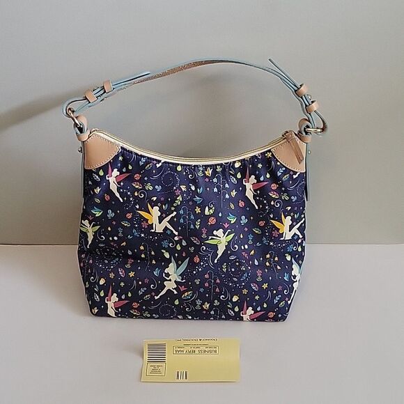 Dooney & Bourke Navy Blue Hobo Bag with Fairy Print - Picture 16 of 16